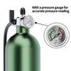 Ctrepower 1.3L Inflator Tyre Air bottle Tire Booster With Valve Gas Cylinder Clear Pressure Gauge For Bike Vacuum Tubeless Tire
