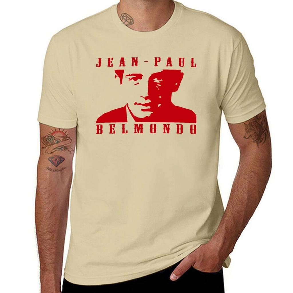 Copie De Jean Paul Belmondo T-Shirt Cute Tops Vintage Clothes for a Boy Oversized Mens Clothes