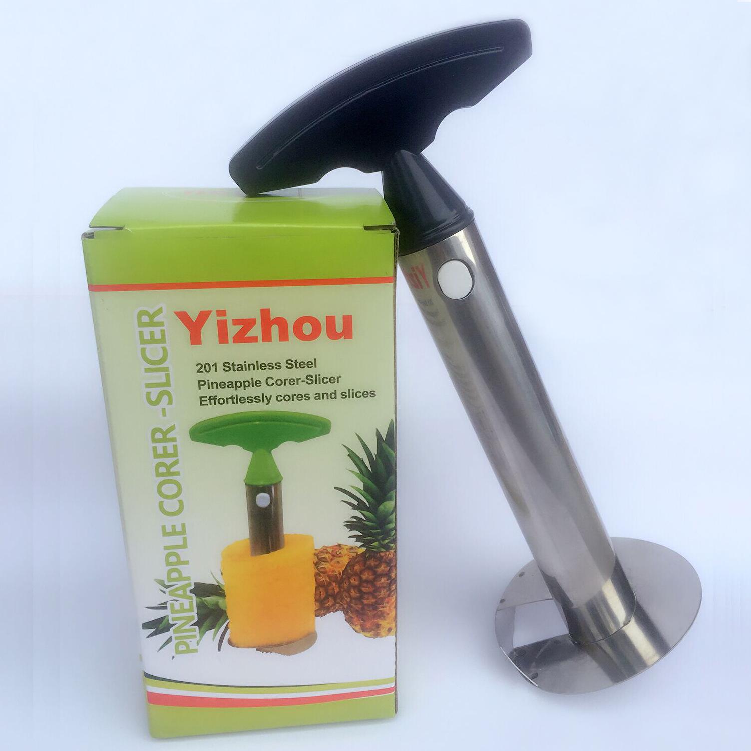Pineapple knife peeling device - stainless steel for removing the skin and extracting the flesh of the pineapple removing