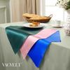 VACVELT 12 Pack Blush Pink Satin Napk 20x20 Inch Wedding Napk, Scalloped Elegant Dinner Napk Square Table Napk Decor, Silky Satin Cloth Napk for