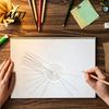 Punktkunst Malwerkzeug Mandalas Lineal mit Löchern, Kreiszeichner, Zirkel Transparente Acryl-Schablone Winkelmesser Gerade Punktierer für Geometrische Muster