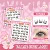 6-Row False Eyelashes Natural Look DIY Lash Extension Kit 3D Faux Mink Lash  Personal Care