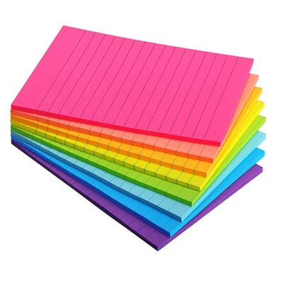 Note adezive cu căptușeală 100 X 150 mm 45 tampoane 6 culori Bloc-note adezive puternice