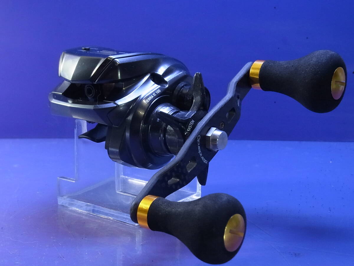 [USED]DAIWA 20 Tierra IC 100HL Left Handle Custom Studio Composite 102mm Handle Excellent Condition