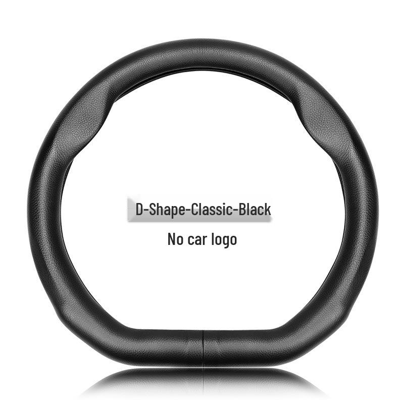 Premium Genuine Leather Steering Wheel Cover for Modern Cars: Mistra, Tucson, Santa Fe, Reina, IX35, IX25, Elantra, Langdong