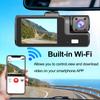 WIFI APP Control Car Dvr 2/3 Channel 1080P Dash Cam for Cars Front optional Rear View Recorder Video Car Camera Car Assecories