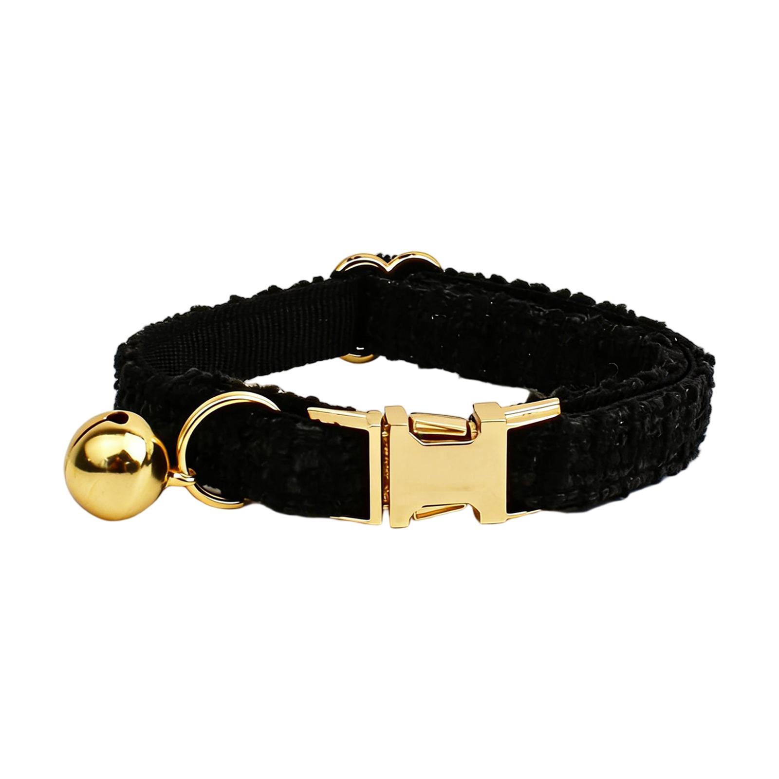 

Custom Carved -inspired Pet Collars, Dog Collars, Cute Bell Collars L чёрный