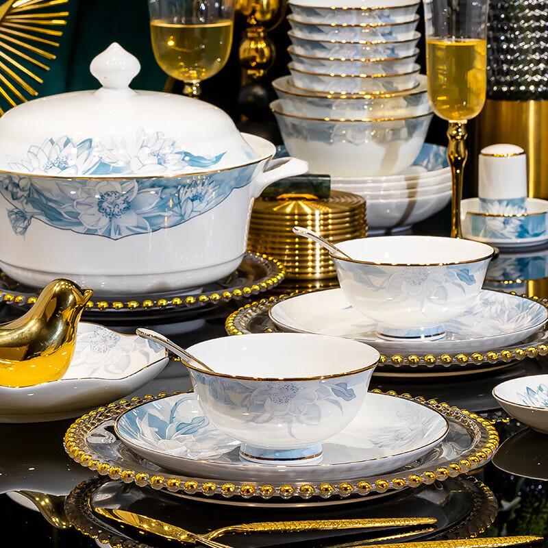 Mode Lanka Ceramic Chinese Light Luxury 8-inch Soup Bowl
