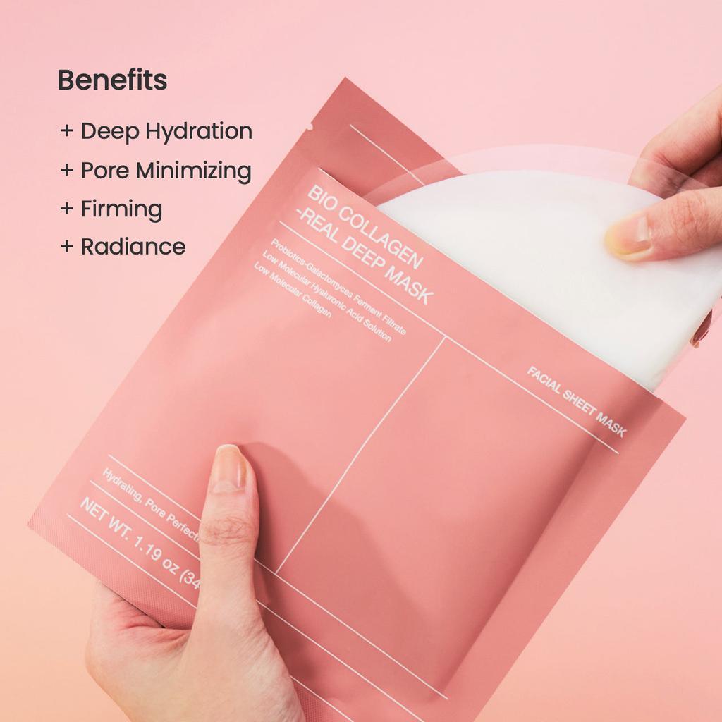 Biodance Bio Collagen Real Deep Hydrogel Mask Hydrating Sheet Mask 4 Masks