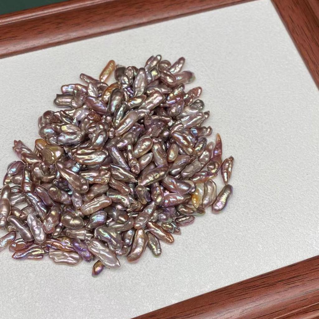 Iridescent Purple 6-7mm Freshwater Pearl Baroque Beads for DIY Jewelry