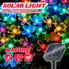 100/50/20LED Solar Powered Cherry Blossom Fairy Lights, Auto on/Off Waterproof Outdoor Garden Decor for Wedding Valentine’s Day Gift