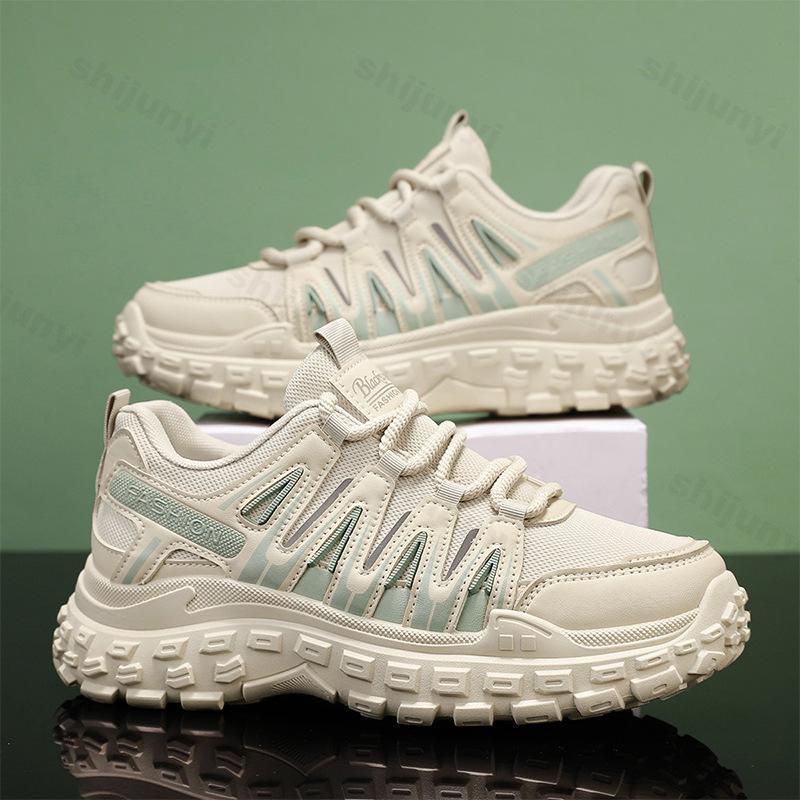 

Fashion 2025 Spring New Men s Mesh Breathable Casual Sports Shoes Fashion Trend Thick Soled Shoes Comfortable Low Top Platform sneakers 39 хаки