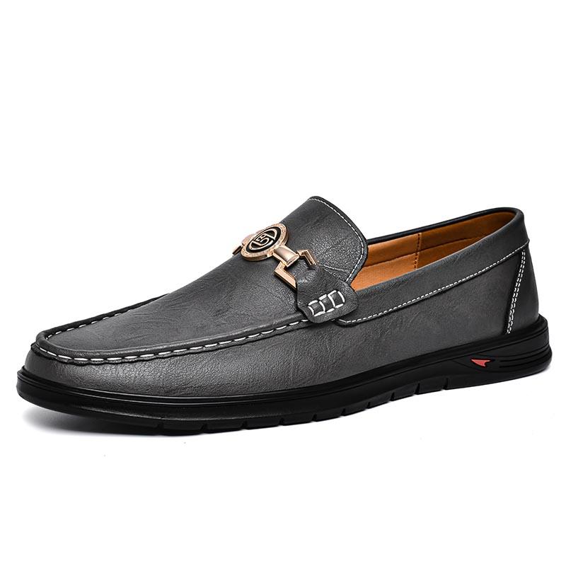 Genuine Leather Men Shoes Simple Casual Formal Mens Loafers Comfy Moccasins Breathable Slip On Male Boat Shoes Driving Footwear