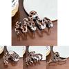 Elegant Vintage Leopard Print Hair Clip Featuring Durable Alloy Material For Stunning Updos And Everyday Styles