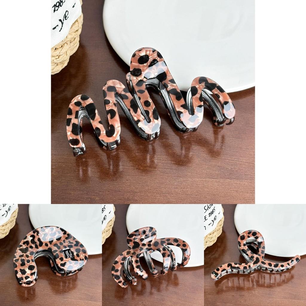 Elegant Vintage Leopard Print Hair Clip Featuring Durable Alloy Material For Stunning Updos And Everyday Styles