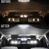 18x White LED Interior Light Bulb Map Reading Dome Lamp For 2009-15 Honda Pilot