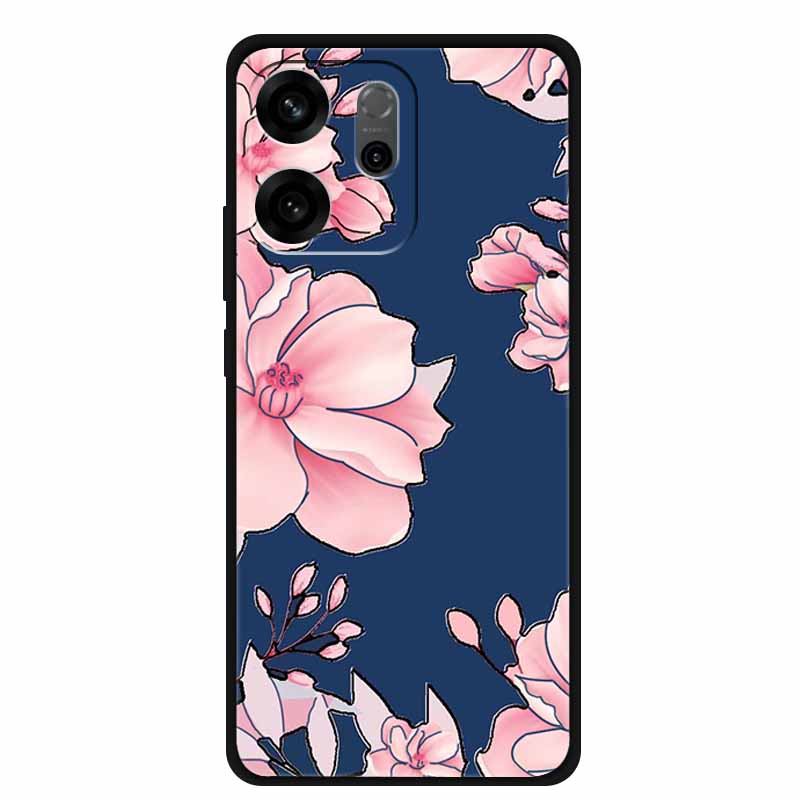 For Oppo Reno14 F Case 3D Flowers Emboss Phone Cases for Oppo Reno 14 F Reno14F 5G Back Protective Covers Soft Silicone Bumper