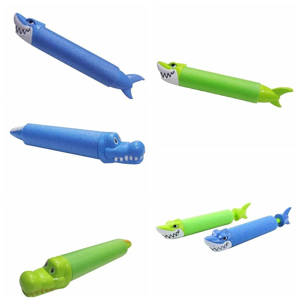 Animal Summer Animal Head Water Guns Blue/green Shark Crocodile Squirter Funny   Kids Toys