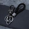 Men's High-End Woven Rope Keychain: Anti-Lost Key Ring for Cars & Motorcycles