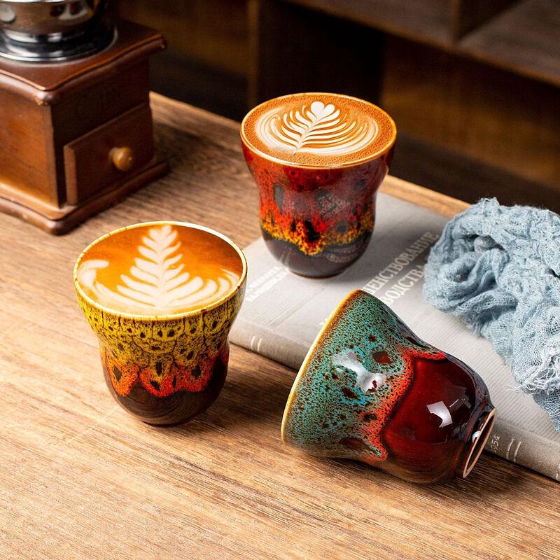 OLOEY Japanese Kiln Glaze Portable Bone China Coffee Mug