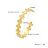 European and American Retro Gold Bracelet Irregular, Bracelet C-shaped Opening, Adjustable Bracelet Women