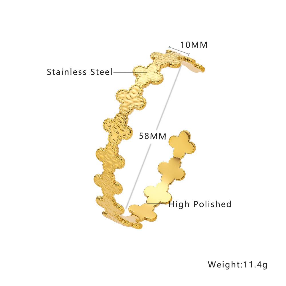 European and American Retro Gold Bracelet Irregular, Bracelet C-shaped Opening, Adjustable Bracelet Women