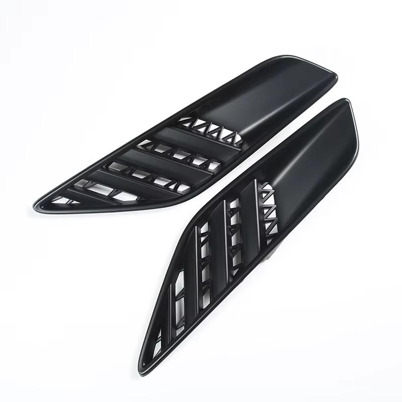 

ABS Carbon Fiber For Chevrolet Corvette C7 2014-2019 Car Rear Fender Air Guide Frame Decorative Sticker Car Accessories матовий чорний колір