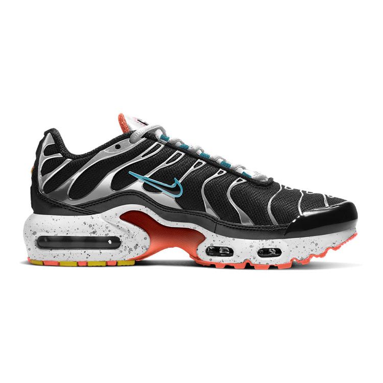 Nike Air Max Plus GS Black Turf Orange Speckled Kids Sneakers Aquamarine CD0609-014