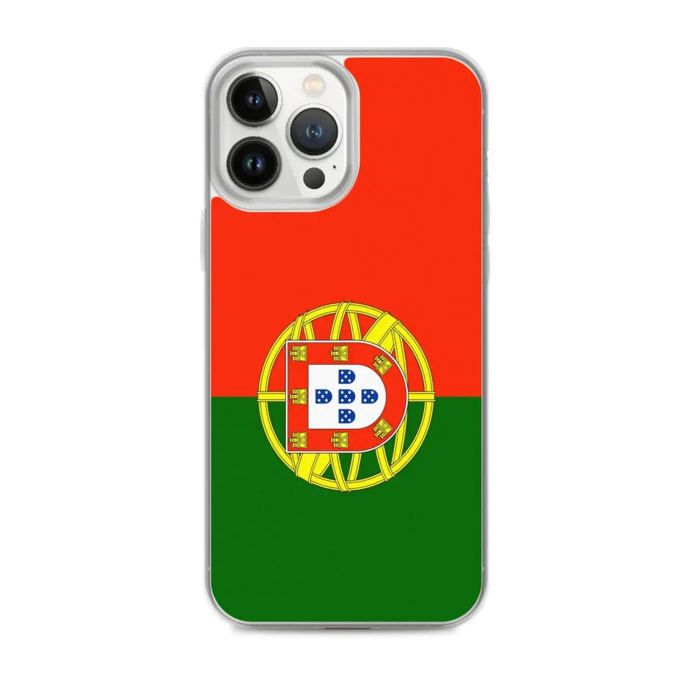 Coque iPhone - Portugal - Drapeau - Souple - Multicolore - Compatible iPhone 13 Pro Max