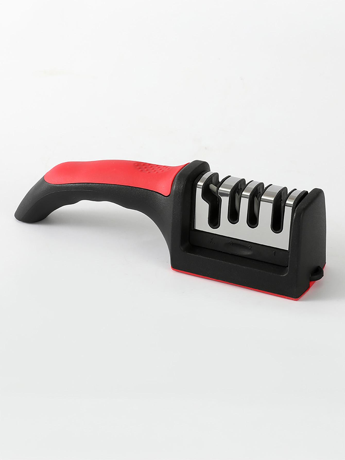 Knife Sharpeners for Kitchen Knives– Stainless Steel 4 in1 Kitchen Knife Sharpener – Ergonomic and Easy to Use Knife Sharpening Knife Sharpeners