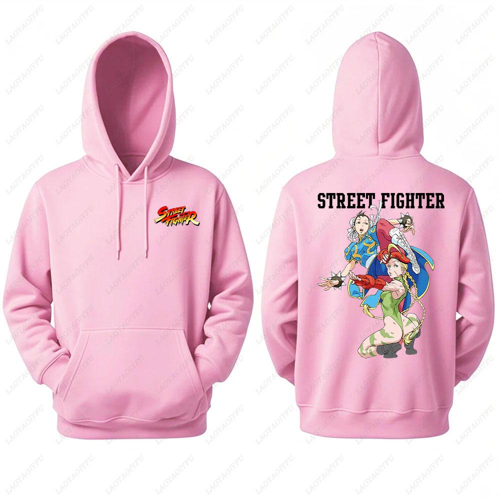 Unisex Chun Li Street Fighter Long Sleeve Hoodie Autumn Winter Fashion Harajuku Streetwear Tops for Men Man hoodies men clothin