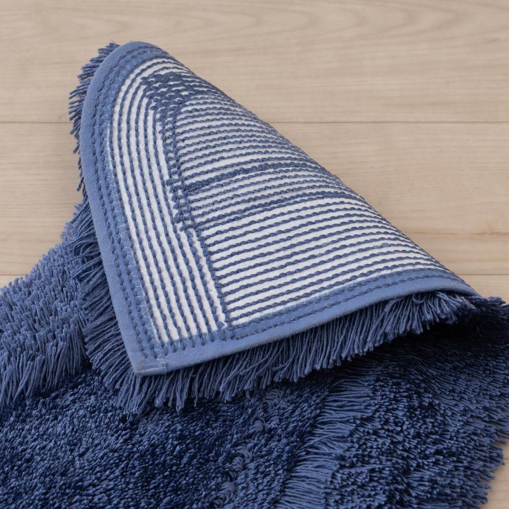 Senko NYNAS Royal Palace Long Toilet 95 X 70 Navy Blue with Elegant 14608 Mat, Approx. Cm, Rhinestones, Design,