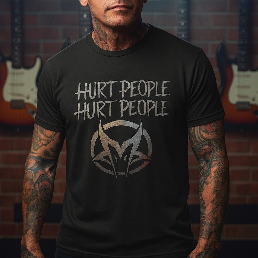 Hurt People T-Shirt Mudvayne Inspired Metal Band Tee Heavy Rock Graphic Shirt Unisex T-Shirt M