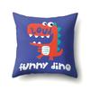Cute Cartoon Dinosaur Pillowcase  Animal Polyester Cushion Cover Waist Throw Sofa Home Decoration Pillow Cases