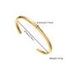 Waterproof C-shaped Twisted Open Bangle&Bracelet for Women Classic OL Couple Bangle Party Jewelry Gifts