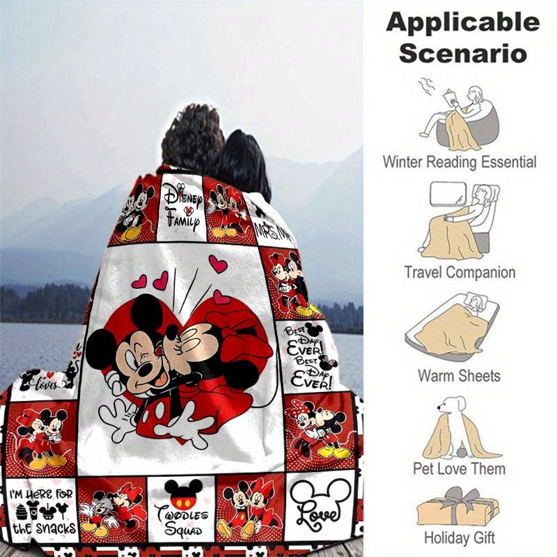 1pc, Disney Home Decorative Blanket Perfect Gift for Bedroom, Living Room, Travel, Camping, Car