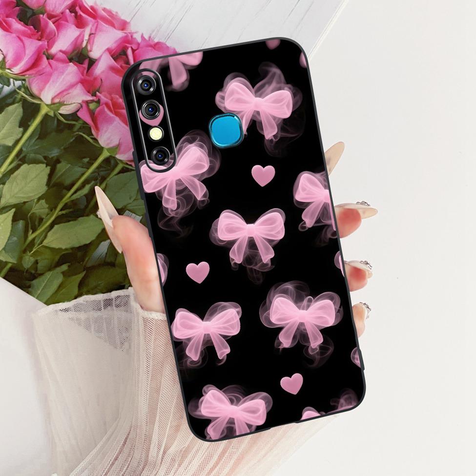 Phone Case For Infinix Hot 8 Cover Cute Cat Luxury Fashion Funny Painted Casing For Infinix X650C X650B X650D