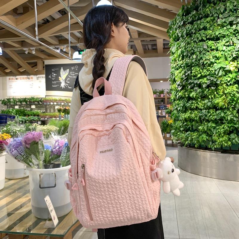 

Small fresh student original style schoolbag soft sister large capacity primary school students junior high school backpack