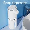WallMounted Automatic Soap Dispenser with Adjustable Levels 380ML Capacity Compact and Stylish Design for Kitchen and Bathroom