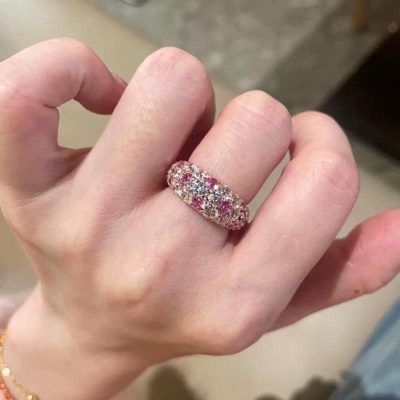 Anello Regolabile da Donna in Tormalina Arcobaleno - Stile Dolce & Piccante