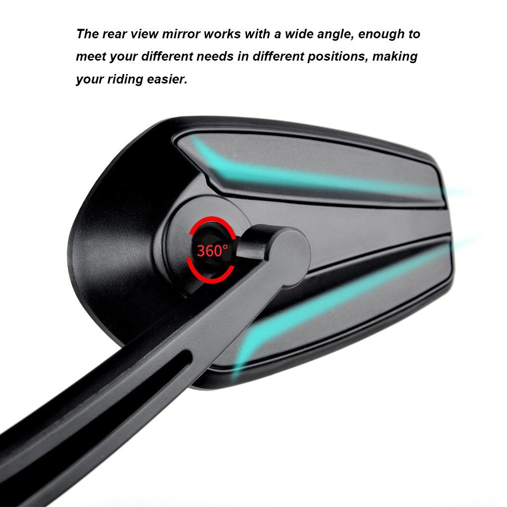 Handlebar Reflector Rear View Mirror Mountain Bike Electrical Bike Wide\-Range Adjustable Angles Mirror