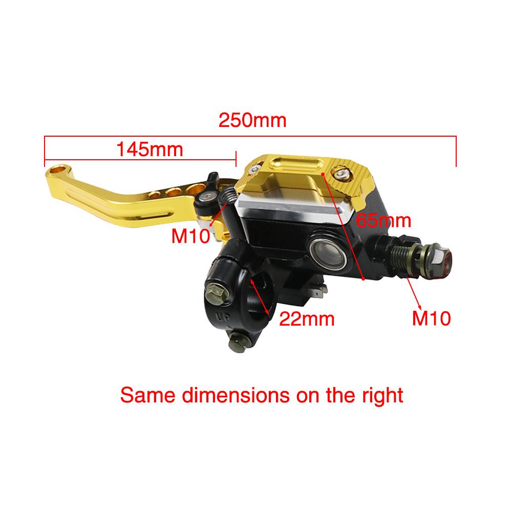 ZSDTRP 1Pair 22mm Motorcycle Roller Adjustment Brake Clutch Levers Universal CNC Motorcycle Handlebar Hydraulic Brake Pump