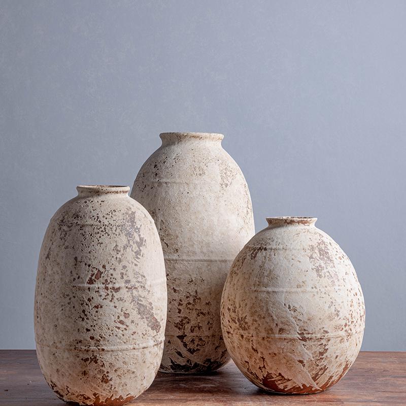 Wabi-Sabi Style Jingdezhen Ceramic Vase - Retro Coarse Pottery Centerpiece Jar