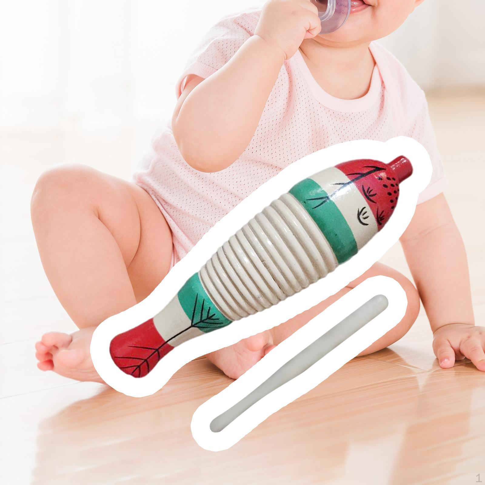 

Деревянная перкуссия Guillo Fish Guiro с палочками, детский музыкальный инструмент, вокальная игрушка для вечеринок