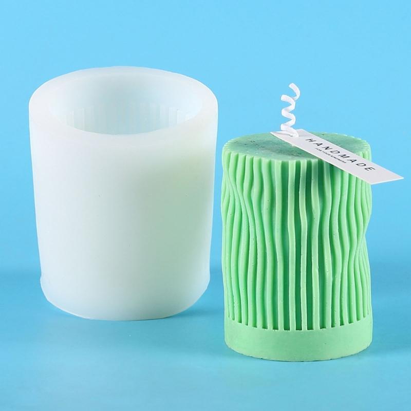 Cylinder Candle Molds for Candle Making Tree Leaf Rose Pillar Silicone Mold for Resin Casting Soap Clay Craft Home Decor