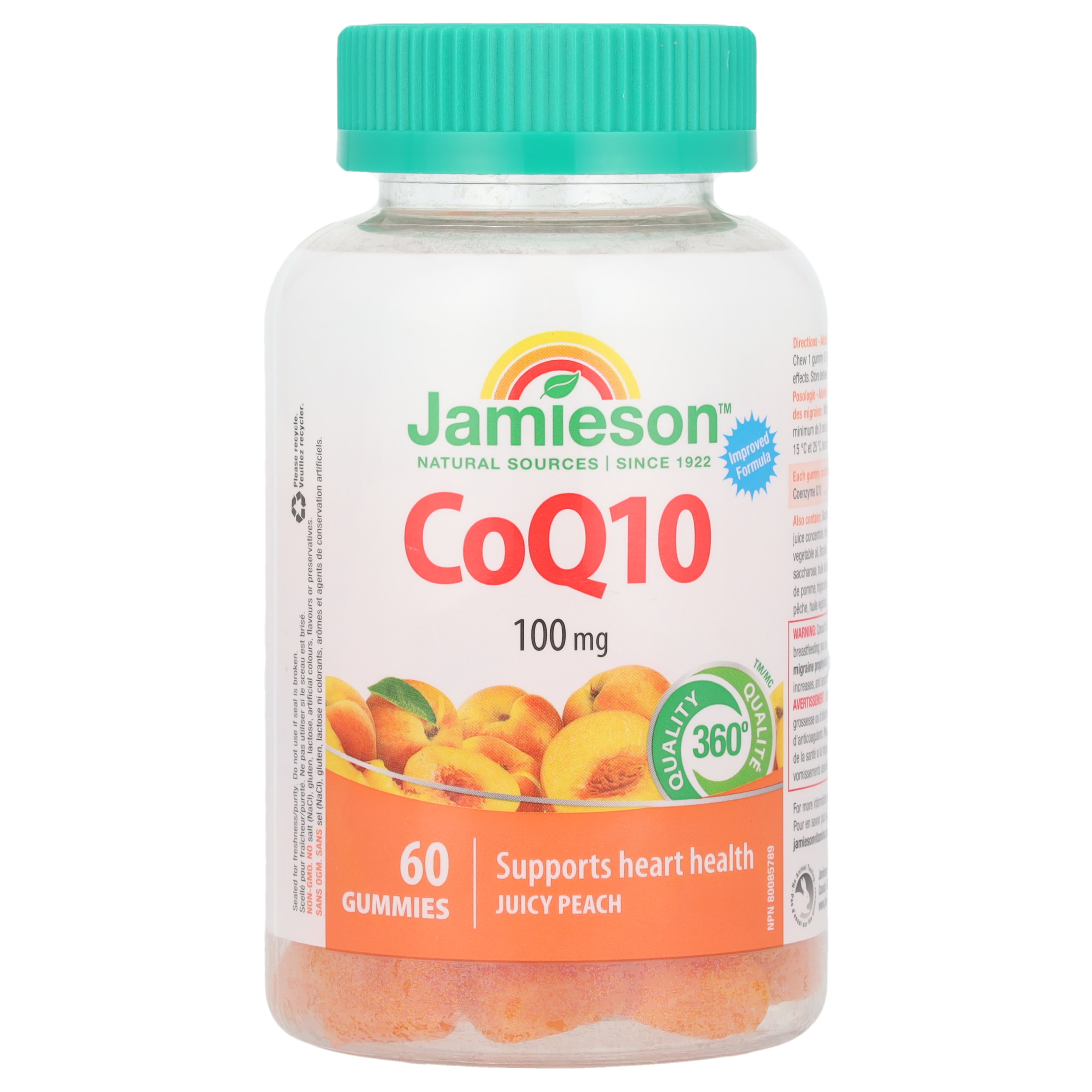 

Coq10 Gummies, Juicy Peach, 100Mg, 60 Gummies