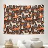 Forest Tapestry Woodland Animals Deer Fox Mushroom Nature Home Decor Wall Hanging Room Aesthetic Vintage Tapestry Bedroom Decor