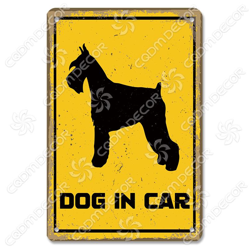 Beware of Dog Warning Tin Sign Metal Plate Caution Danger Dogs Vintage Poster Metal Plaque Garden Backyard Farm Home Wall Decor