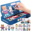 [PACZA][1] Magnetic Puzzle Dress Up Teddy Bear 49 Puzzles Z545
