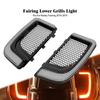 Motorrad LED Tagfahrlicht Blinker Verkleidung Untere Gitter Für Harley Touring Street Electra Glide CVO Limited 2014-2022